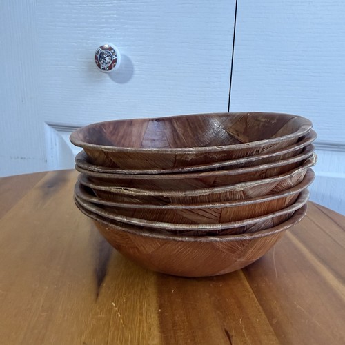 Set vintage woven wood - set,