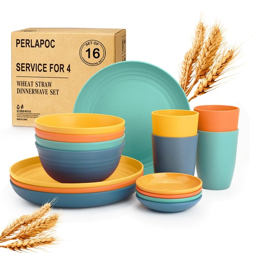 Wheat straw dinnerware sets - straw,