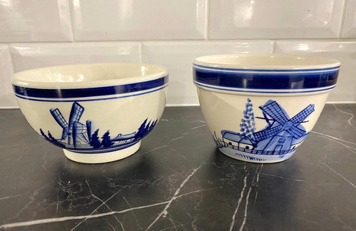 Vintage blue white - blue, &