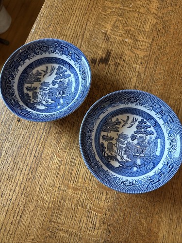 Vtg churchill blue willow - vtg,