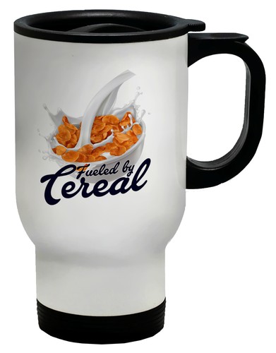 Fueled cereal travel mug - by,